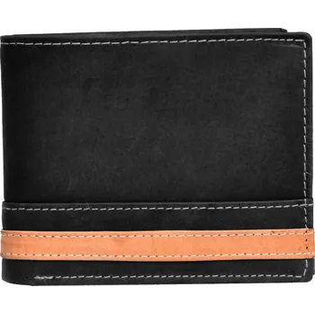 Peněženka Pánská kožená peněženka HTW-104 černá, Old River