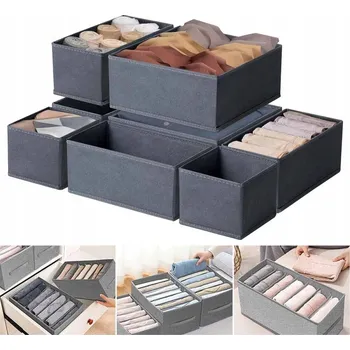 Organizér oblečení ORGANIZÉR NA SPODNÍ PRÁDLO A PONOŽKY DO ZÁSUVKY SKŘÍNĚ SADA 8 kusů