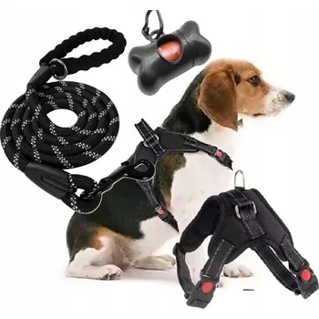 Vodítko pro psa Silné beztlakové postroje pro psa XL a SILNÁ VODÍTKO 150 cm +