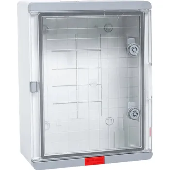 Rozvaděč Plastový box IP 67, transparentní dveře, 600x400x200 mm