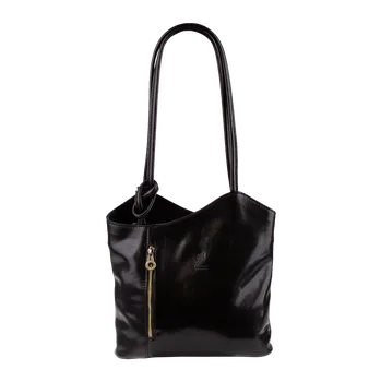 Kabelka NovaKabelka.cz Kožená italská kabelka Clarise Nuova Nera