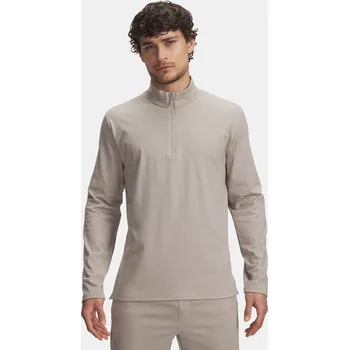 Pánské oblečení Pánské tričko Under Armour UA Meridian 1/4 Zip-BRN 1387905-203 Hnědá LG
