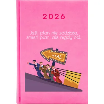 Kalendář Knižkový kalendář 2026 A5 růžový