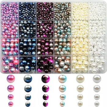 Dětské navlékací korálky Korálky Perly sada na výrobu náramků a šperků 1890 ks