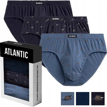 Slipy 3-BALENÍ Pánské slipy classic bavlna Atlantic XXL