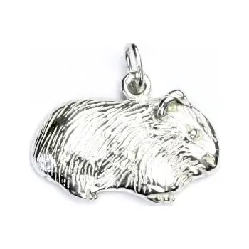 Přívěsek Zlatý přívěsek, morče, bílé zlato - P 431 (Zlaté morče)