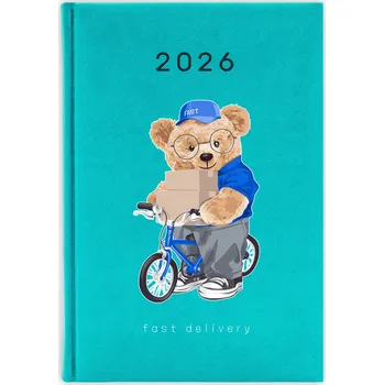 Kalendář Knižkový kalendář 2026 A5 FunnyCase modrý