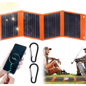 IP kamera Lehký solární panel 25W pro nabíjení na cestách USB Type-C Power Bank