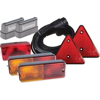 Auto elektroinstalace Elektrokabeláž k vleku, sada se světly (ZETOR, CZ dvoudílné) 7pin / 5 m, připojení na konektory