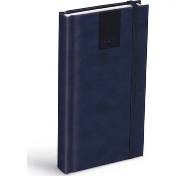 Diář MFP 2026 Diář 2026 D802 PU s gumkou bluegray 90x170mm