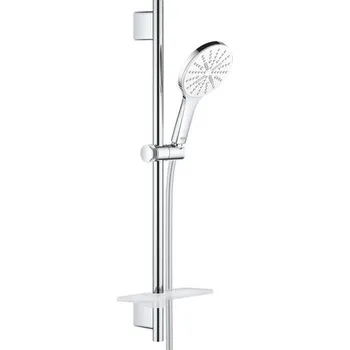 Sprchový set Grohe Rainshower SmartActive Sada sprchové hlavice 130 9,5 l/min, 3 proudy, tyče 600 mm a hadice, měsíční bílá