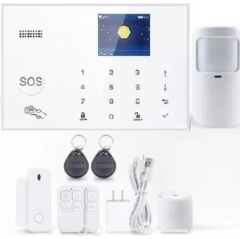 Sada domovního alarmu Wi-Fi/4G alarm systém TUYA ZX-G30 white pro Android,iOS