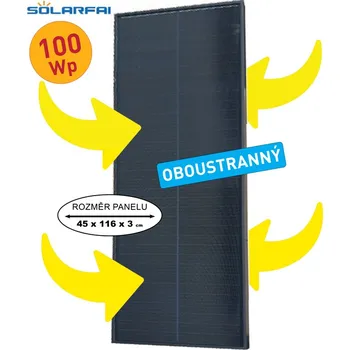 solární panel Solární panel SOLARFARM 100Wp/12V-OBOUSTRANNÝ
