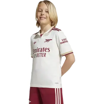 Dětský třetí fotbalový dres Adidas Arsenal FC 25/26 bílý