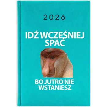 Kalendář Knižkový kalendář 2026 A5 FunnyCase modrý