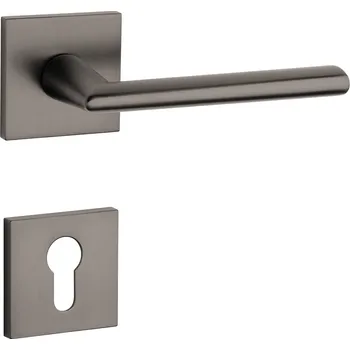 Dveřní kování AT - PRIMULA - HR 7S rozety PZ, klika/klika T - Titan