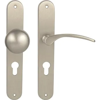 MPK - LAURA PZ otvor pro vložku, 90 mm, koule/klika pravá NP - Nikl perla