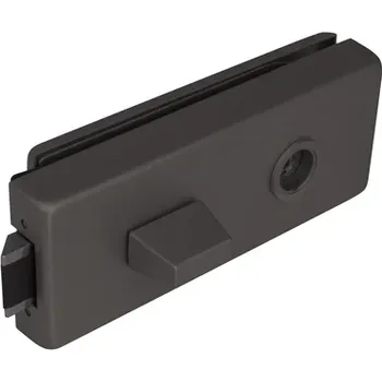 Dveřní kování TI - Zámek na skleněné dveře kování na sklo WC set 4022 T - Titan (141)