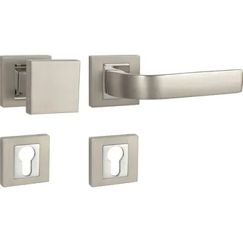 Dveřní kování MPK - CYNTHIA - HR rozety PZ, madlo/klika pravá NP/OC - Nikl perla / chrom lesklý