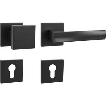 MPK - HOLLY - HR SQ6 rozety PZ, madlo/klika pravá BS - Černá matná