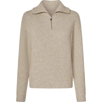 Dámský svetr esmara® Dámský pletený svetr, s podílem vlny (béžová, M(40/42))