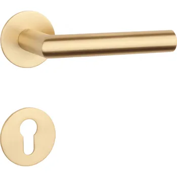 SH - OVAL - R 1750 3SM klika/klika, rozety PZ OLS - Mosaz broušená