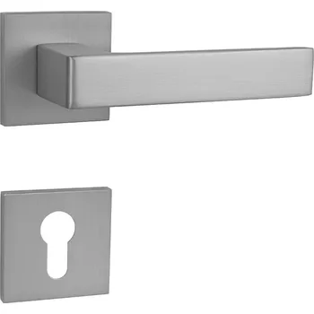 Dveřní kování MPK - HIT - HR SQ6 rozety PZ, klika/klika OCS - Chrom broušený