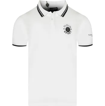 PLEIN SPORT Iconic Roar White polo tričko L Bílá