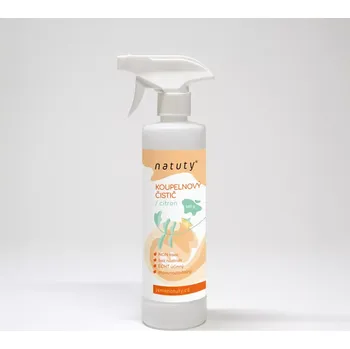 Prací gel Koupelnový čistič s vůní citronu s rozprašovačem 0,5l (Velmi účinný pomocník pro úklid celé koupelny – od umyvadla, vany, sprchového koutu včetně jeho dveří po kachličky, baterie, toaletu.)