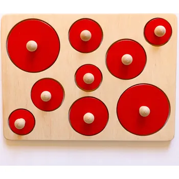 Dřevěná hračka Vzdělávací skládačka Montessori pro děti – tvary, vzory, počítání