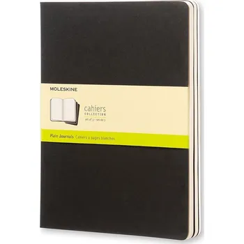 Diář Moleskine, Nelinkované sešity Moleskine Cahier Journals XL černé 3 ks - Formadore