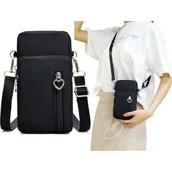 Kabelka Polyester taška kabelka přes rameno D-look černá