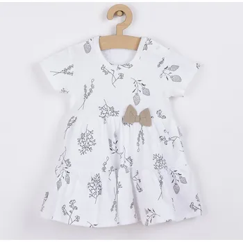 Kojenecké šatičky - body Nicol Ella bílé Velikost: 62 (3-6m)