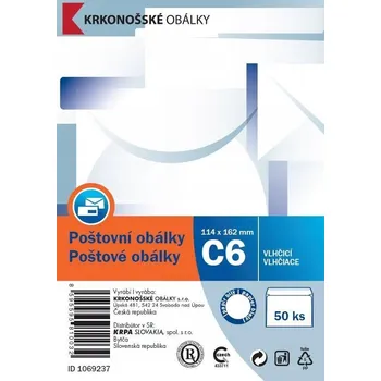 Obálka Obálka C6 (114 x 162 mm) bílá