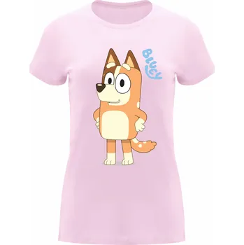 Dámské tričko Dámské tričko Chilli maminka Bluey Barva: Světle růžová, Velikost: 3XL, Pohlaví: Dámské
