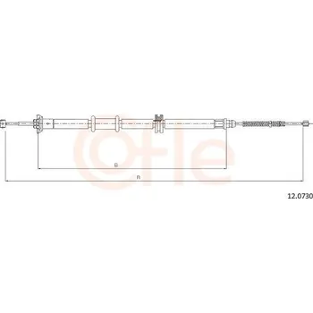 Autodíl Tažné lanko, parkovací brzda COFLE 92.12.0730