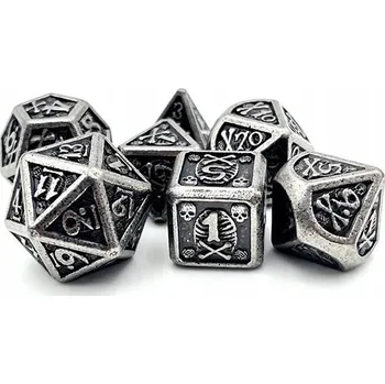 Příslušenství k deskovým hrám HENRY EVERY SADA 7 KOVOVÝCH RPG KOSTEK