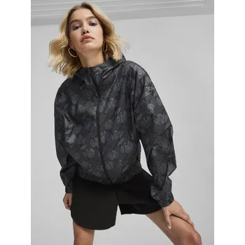 Dámské tričko Puma Dámské Šedá dámská lehká vzorovaná bunda Puma Blossom AOP Windbreaker Šedá L (2250658)