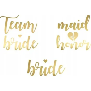 Odstranitelné tetování Smyvatelné tetování PartyDeco Rozlučka Se Svobodou zlaté