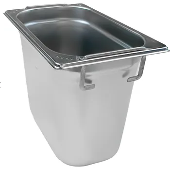 Gastronádoba nerezová plná GN 1/4 s úchyty 265 x 162 mm, hloubka: 200 mm
