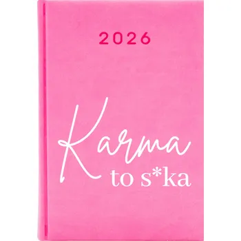 Kalendář Knižkový kalendář 2026 A5 Cute Cups růžový