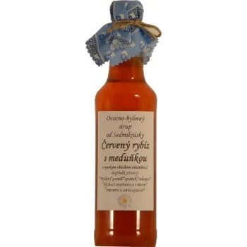 Sirup Sirup - Červený rybíz s meduňkou 500 ml - Ing. Hana Urbánková
