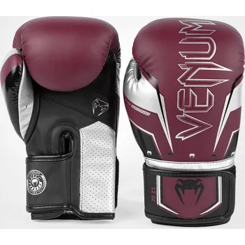 Sport Boxerské rukavice Venum Elite Evo - Burgundy/Silver Velikost: 10oz