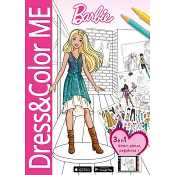 Populárně naučná literatura pro dospělé Barbie (Dress & color ME A4) (Brožovaná)