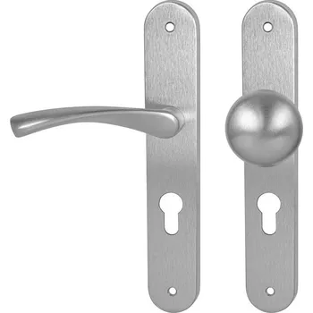 MPK - FAN ECO PZ otvor pro vložku, 90 mm, koule/klika levá OCS - Chrom broušený