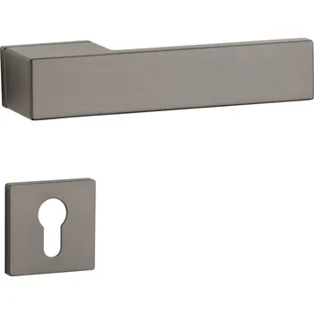 Dveřní kování AS - CARLINA - RT 7S rozety PZ, klika/klika T - Titan