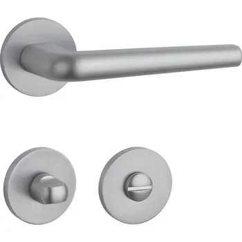 Dveřní kování AT - FUNKIA - R 7S klika/klika, rozety WC OCS - Chrom broušený