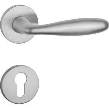 Dveřní kování AT - VERBENA - R 7S klika/klika, rozety PZ OCS - Chrom broušený