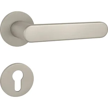 Dveřní kování TI - ROUND - R 3957 5S klika/klika, rozety PZ NP - Nikl perla (142)