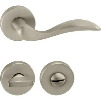 Dveřní kování TI - LEA - R 1948 klika/klika, rozety WC NP - Nikl perla (142)